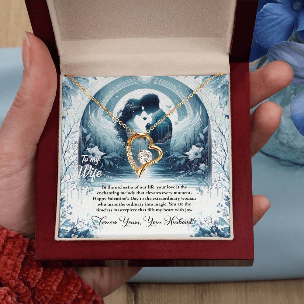 Valentine-st30a Forever Love Necklace, Gift to my Wife with Beautiful Message Card