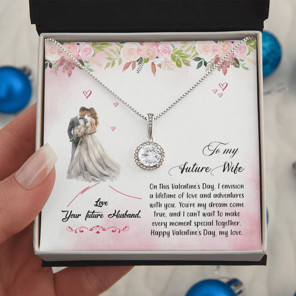 valentine-6d Eternal Hope Necklace, Gift to my Future Wife with Beautiful Message Card