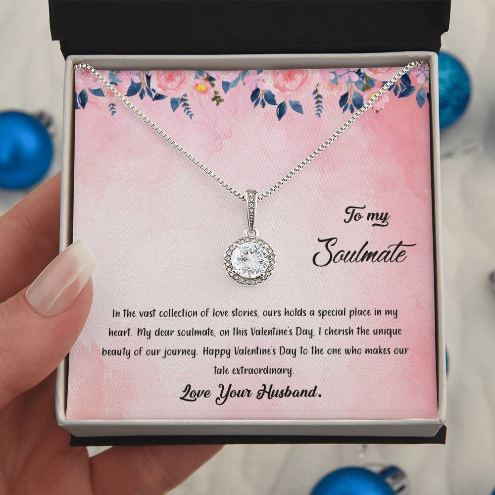 valentine-38b Eternal Hope Necklace, Gift to my Soulmate with Beautiful Message Card