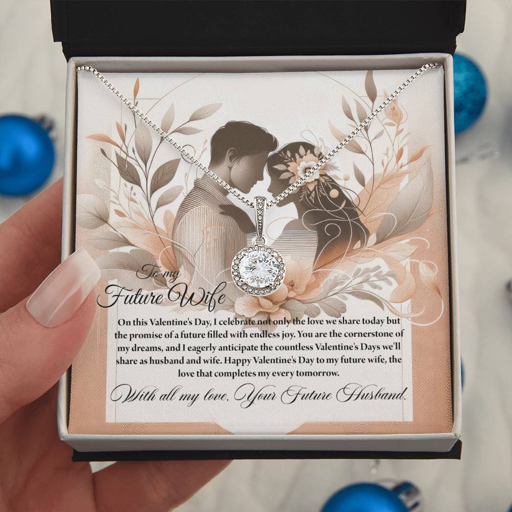 Valentine-st28d Eternal Hope Necklace, Gift to my Future Wife with Beautiful Message Card