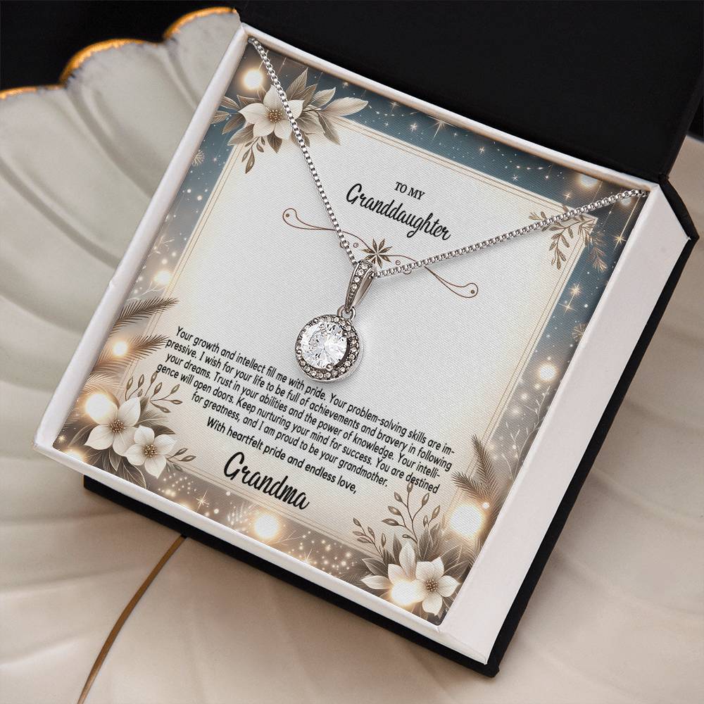4055(a) Eternal Hope Necklace, Gift to my Granddaughter with Beautiful Message Card