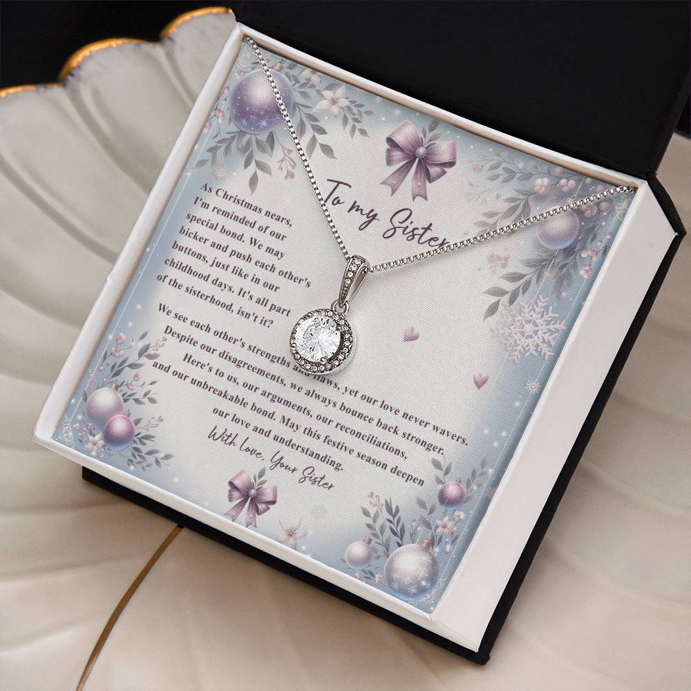 95784c Eternal Hope Necklace, Gift to my Sister with Beautiful Message Card
