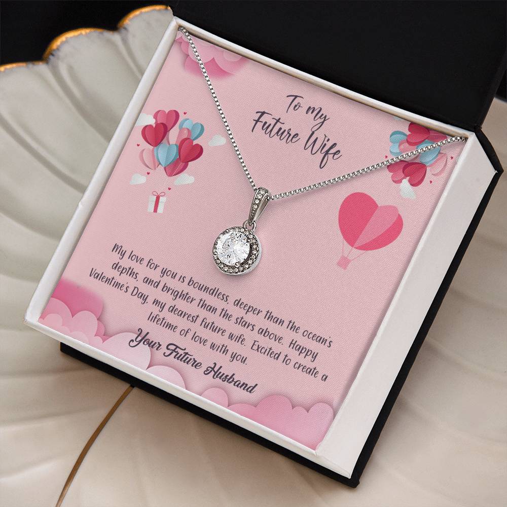 valentine-28d Eternal Hope Necklace, Gift to my Future Wife with Beautiful Message Card