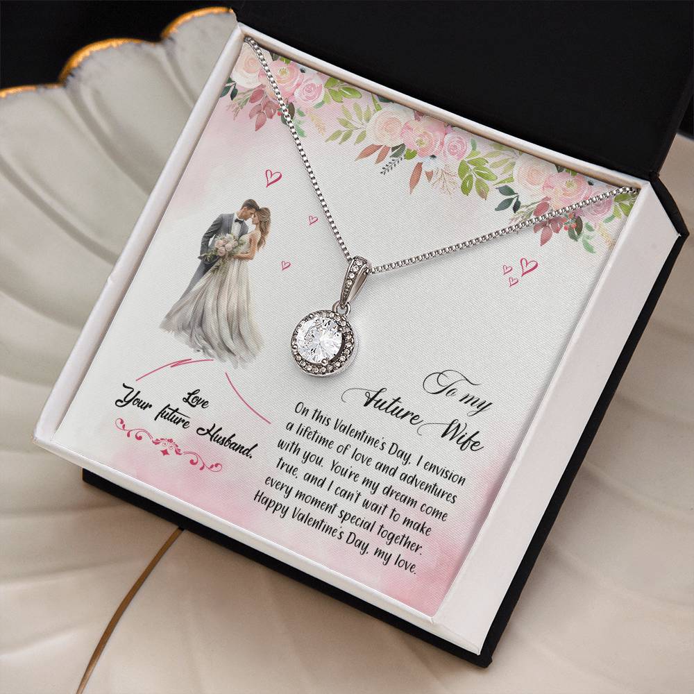 valentine-6d Eternal Hope Necklace, Gift to my Future Wife with Beautiful Message Card