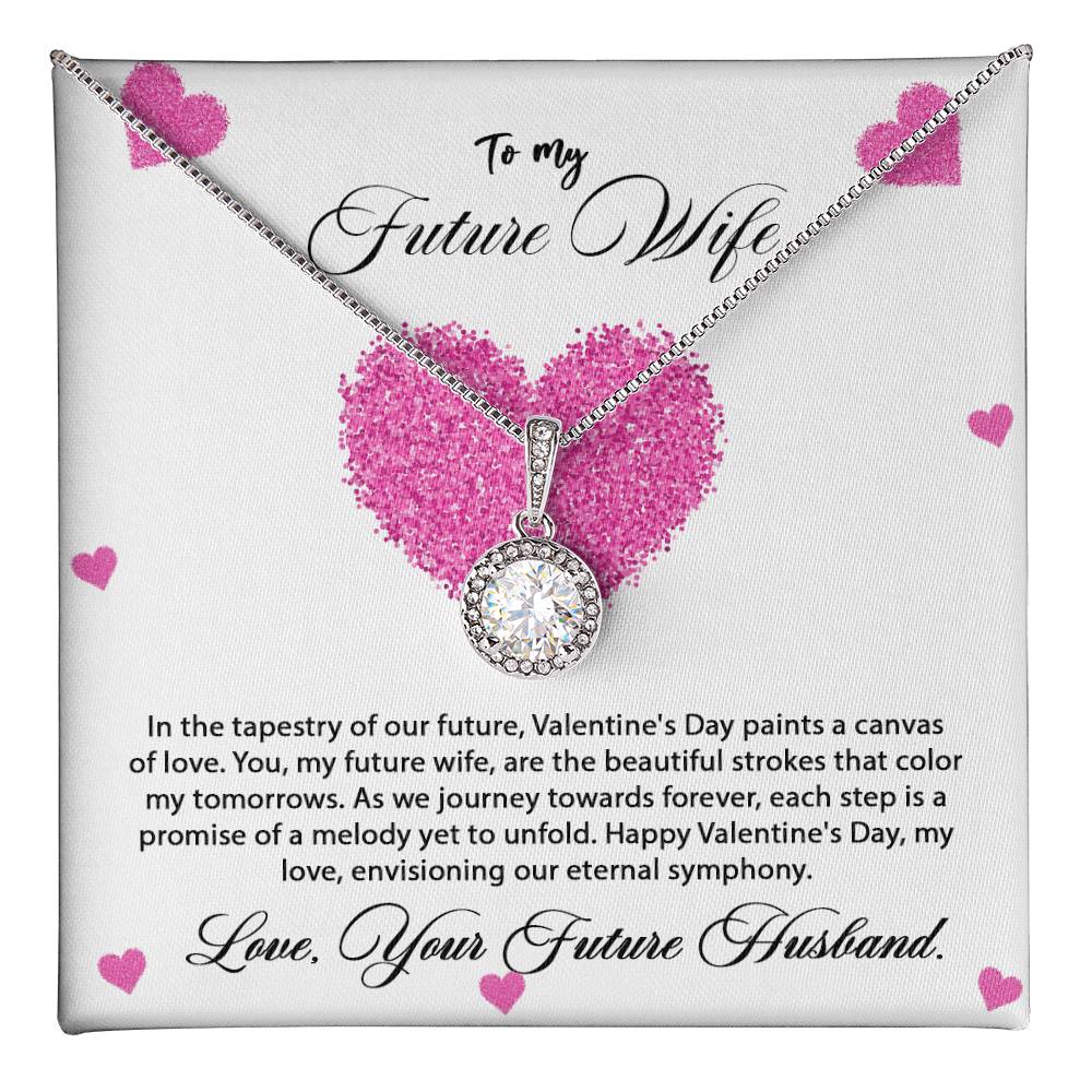 valentine-8d Eternal Hope Necklace, Gift to my Future Wife with Beautiful Message Card