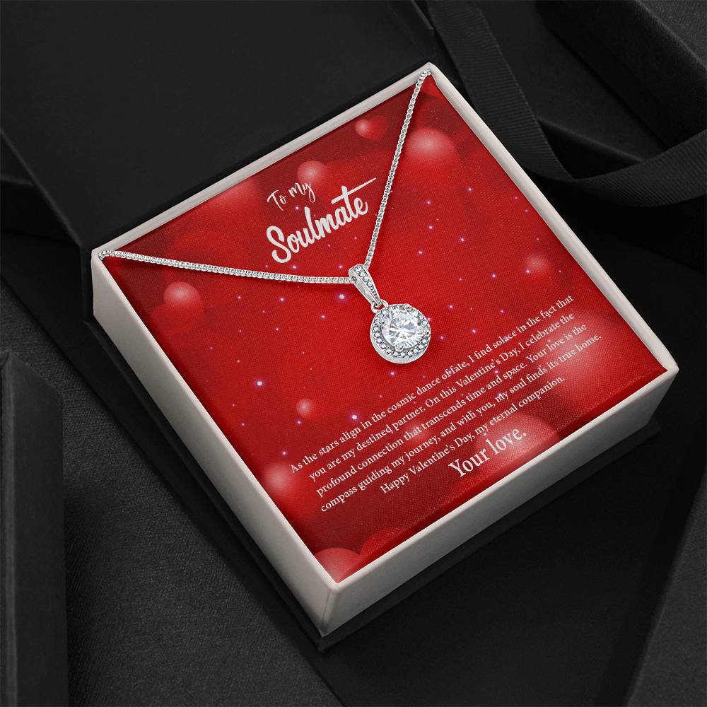valentine-34b Eternal Hope Necklace, Gift to my Soulmate with Beautiful Message Card