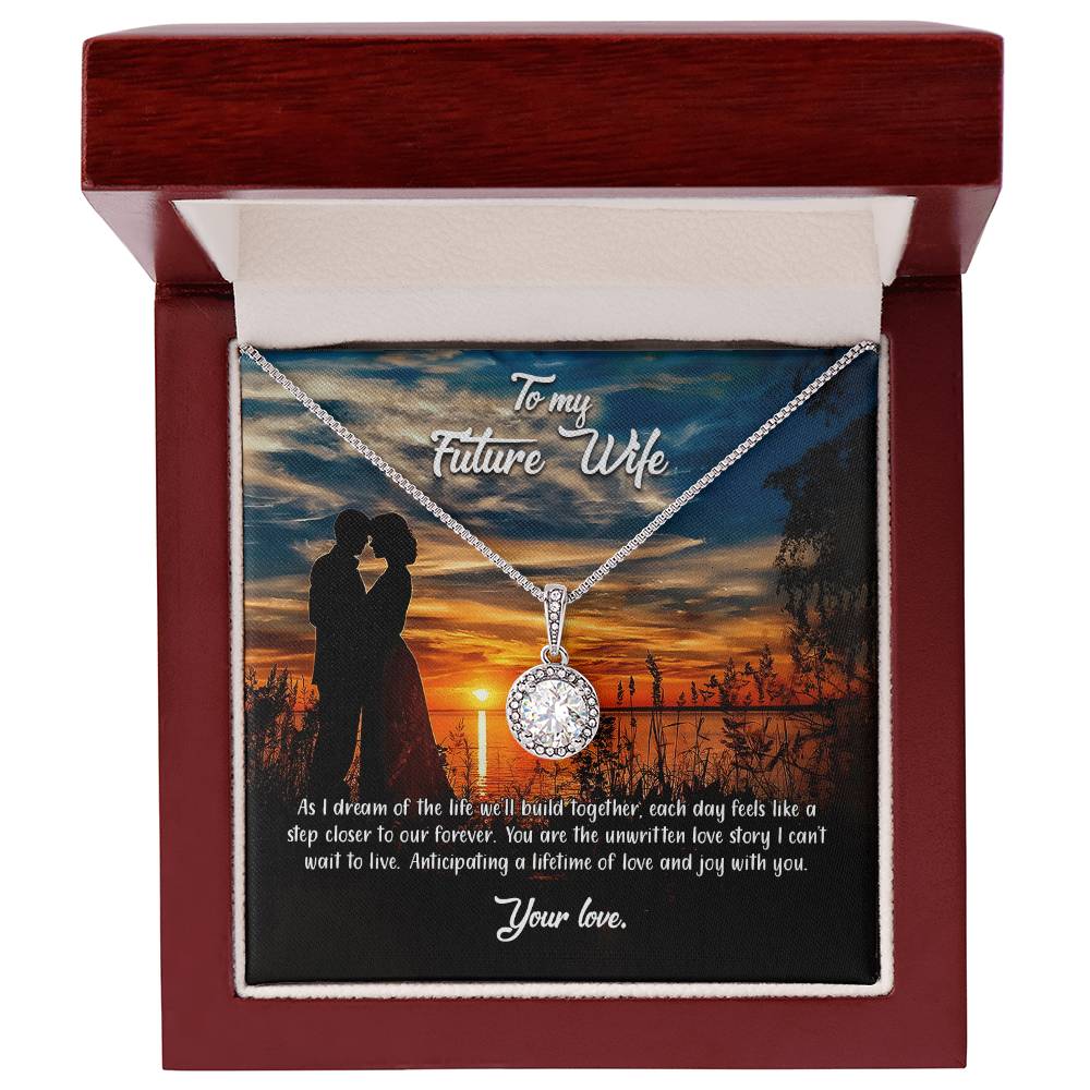 valentine-3d Eternal Hope Necklace, Gift to my Future Wife with Beautiful Message Card