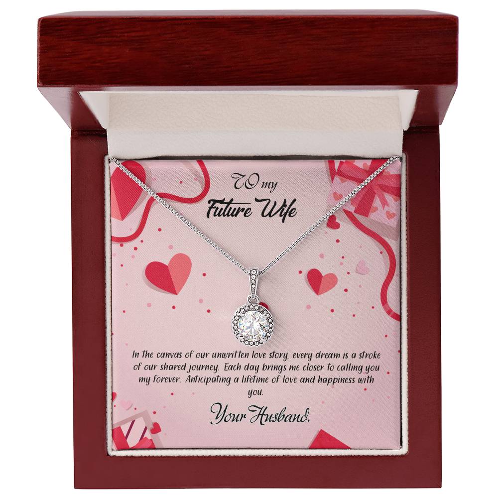 valentine-15d Eternal Hope Necklace, Gift to my Future Wife with Beautiful Message Card