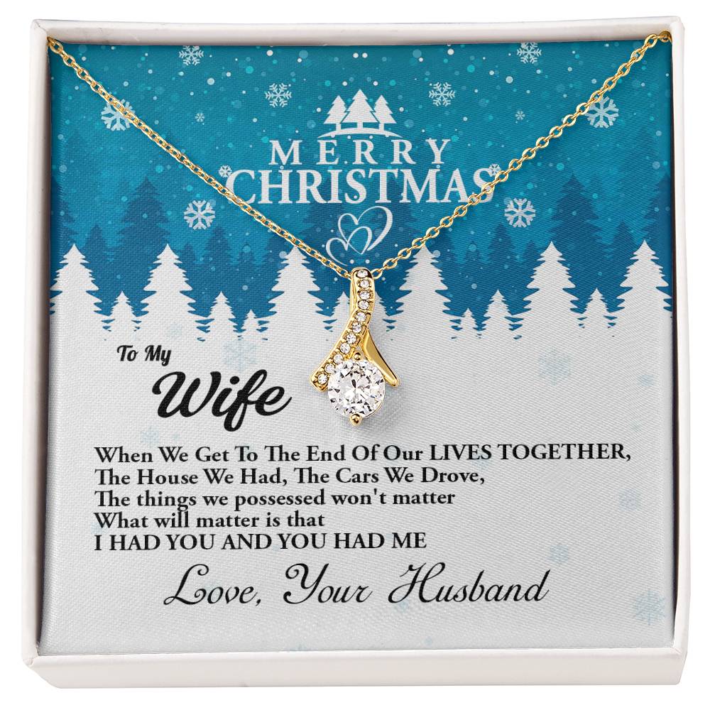 4010a Alluring Beauty Necklace, Gift to my Wife with very nice Message Card