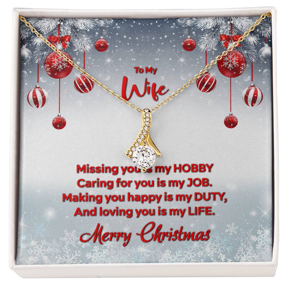 4012 Alluring Beauty Necklace, Gift to my Wife with very nice Message Card