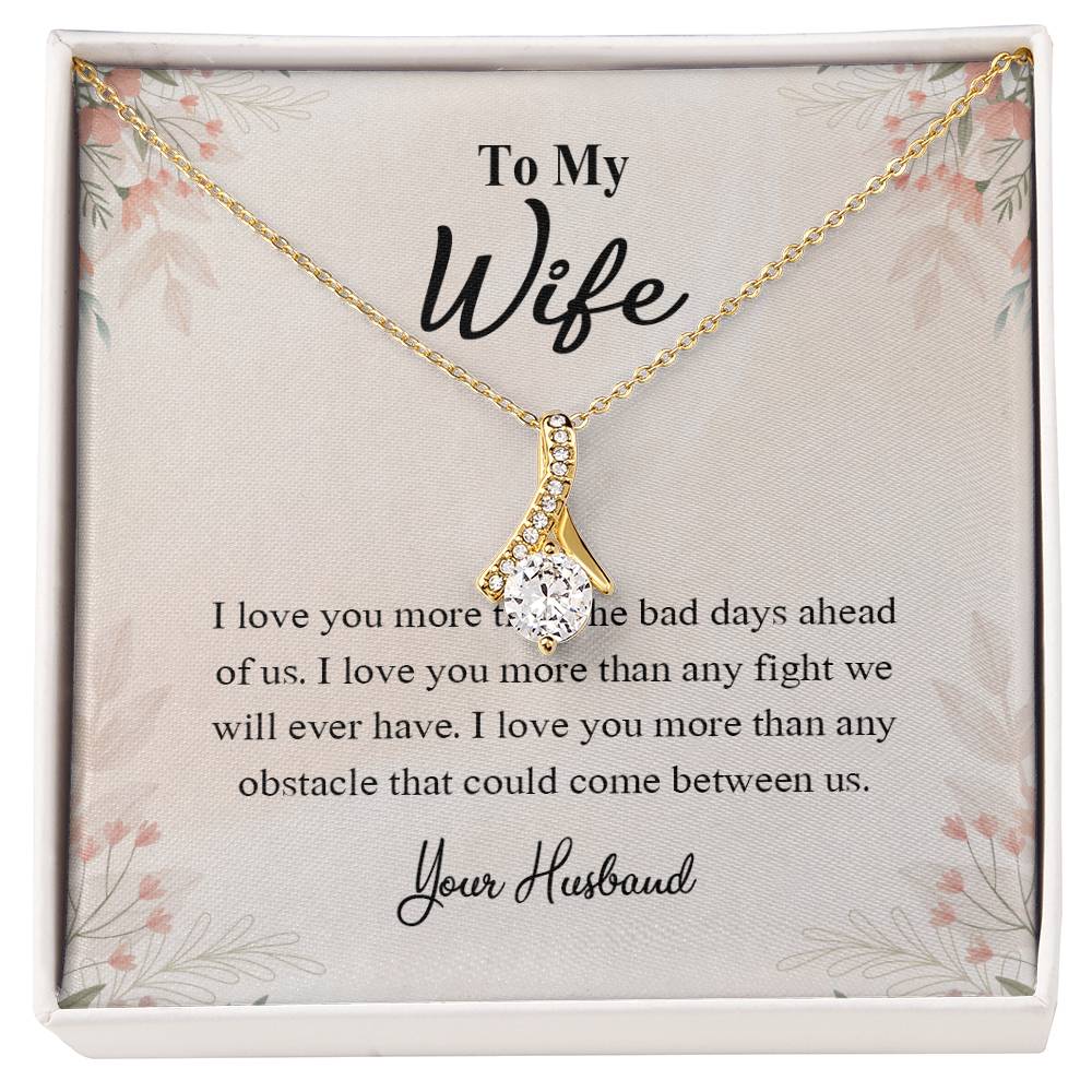 4025a Alluring Beauty Necklace, Gift to my Wife with very nice Message Card