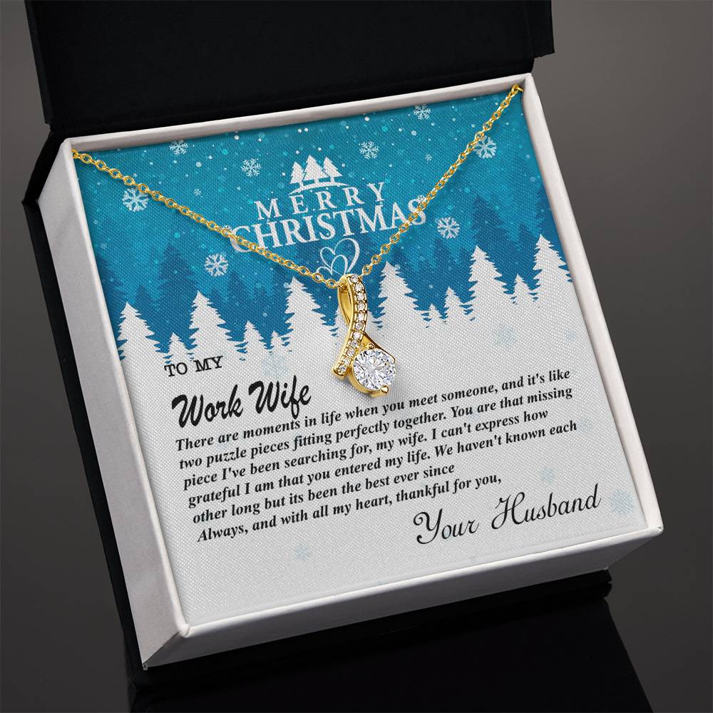 4010b Alluring Beauty Necklace, Gift to my Wife with very nice Message Card