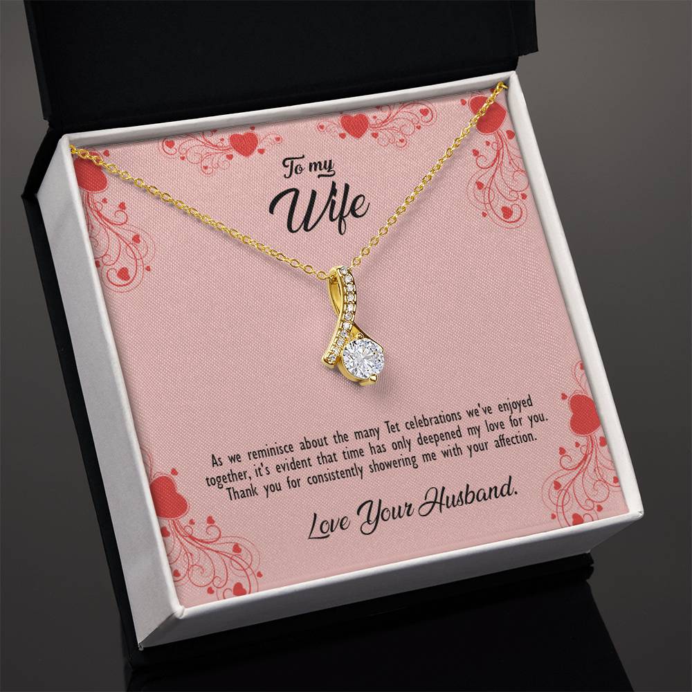 valentine-29a Alluring Beauty Necklace, Gift to my Wife with Beautiful Message Card