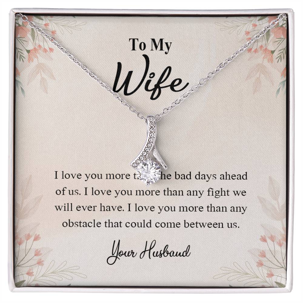 4025a Alluring Beauty Necklace, Gift to my Wife with very nice Message Card