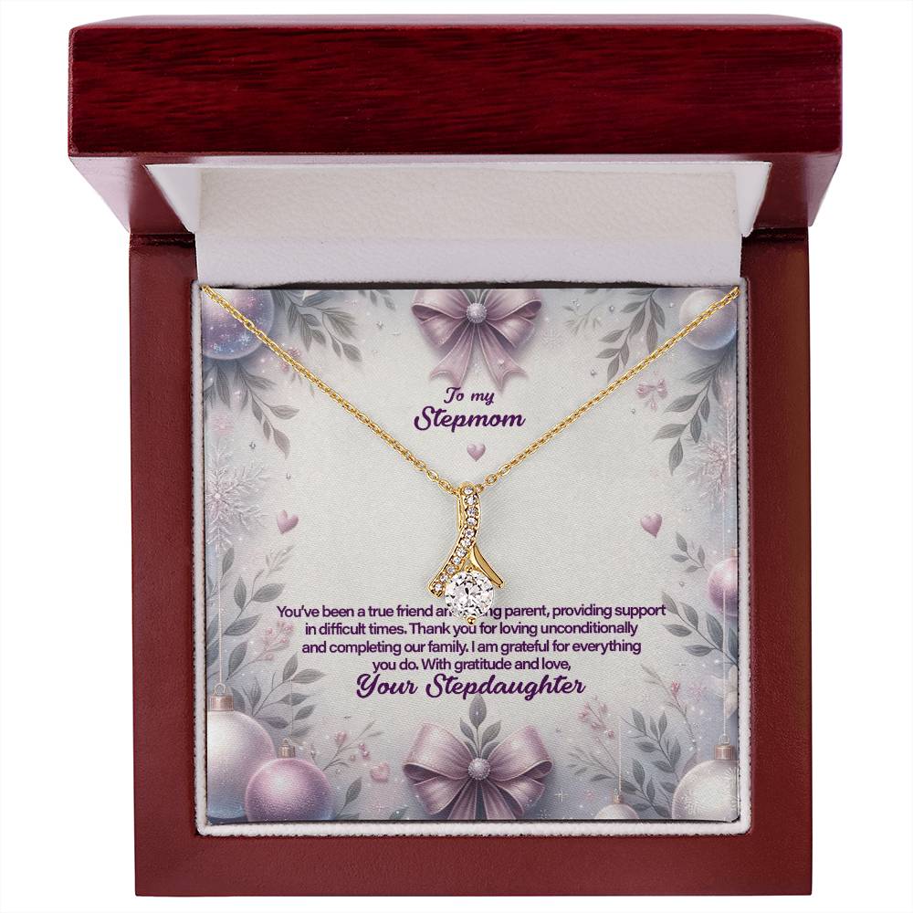 4053b Alluring Beauty Necklace, Gift to my Stepmom with Beautiful Message Card