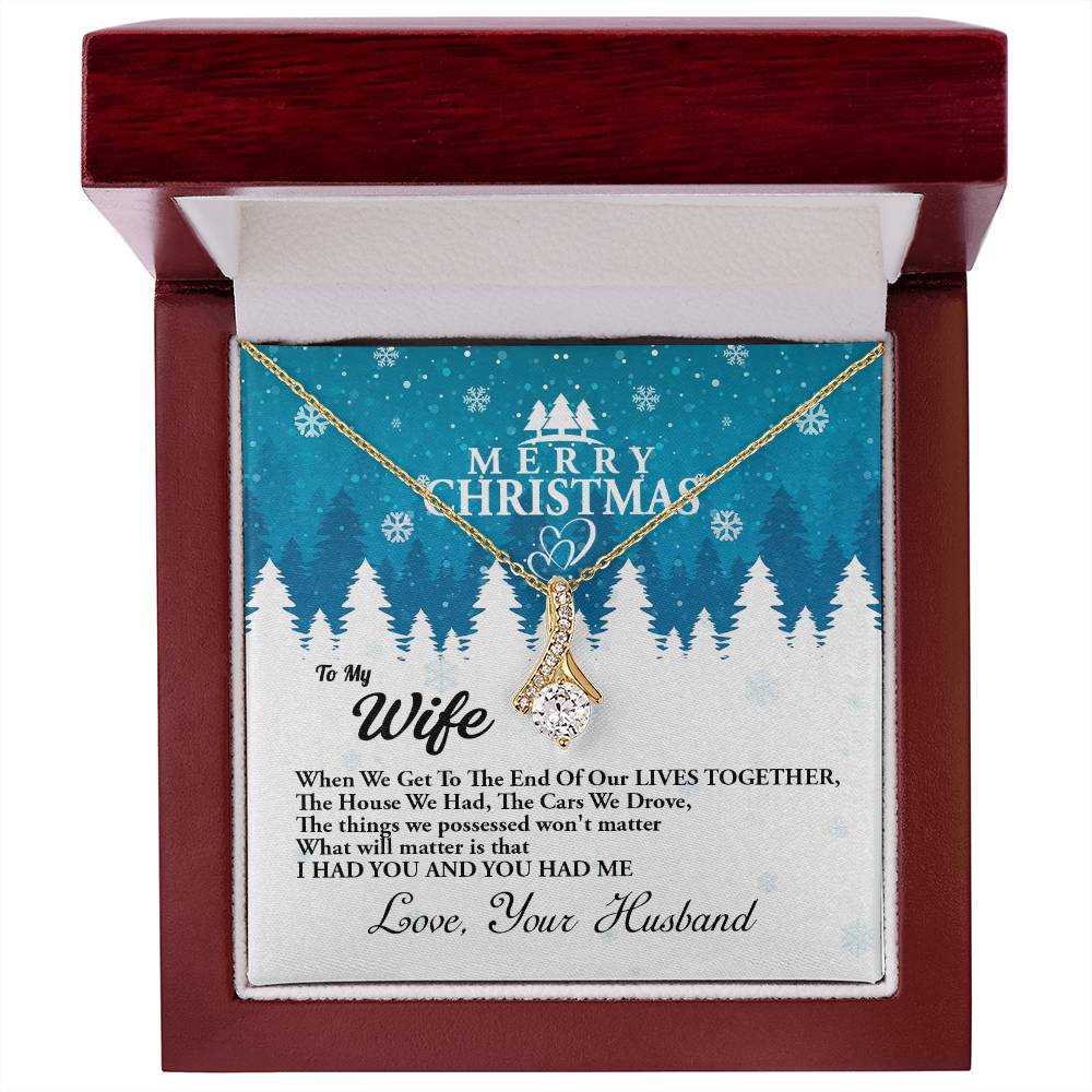 4010a Alluring Beauty Necklace, Gift to my Wife with very nice Message Card