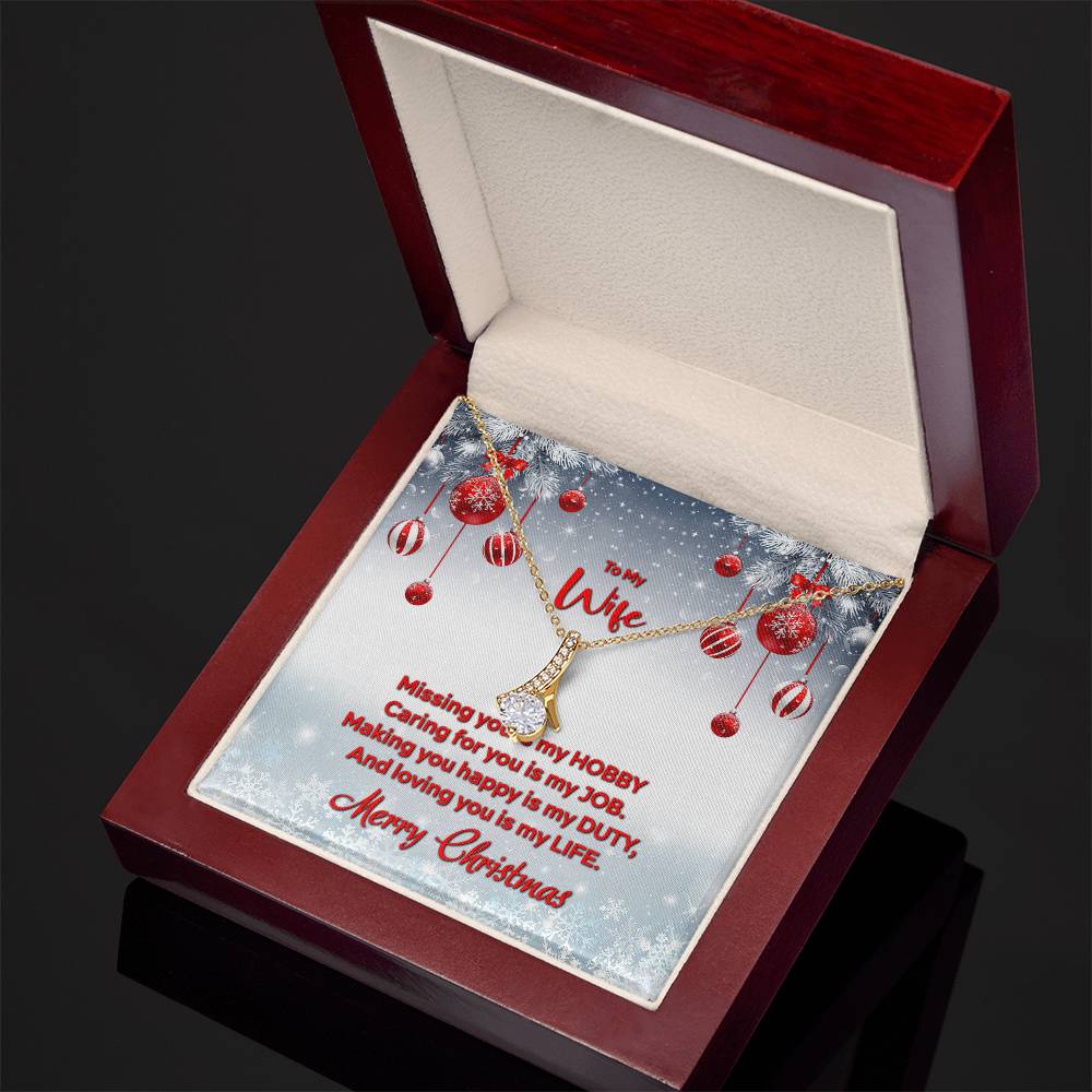 4012 Alluring Beauty Necklace, Gift to my Wife with very nice Message Card