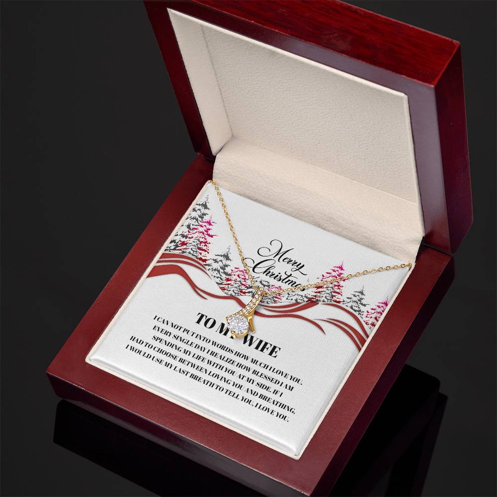 4016a Alluring Beauty Necklace, Gift to my Wife with very nice Message Card