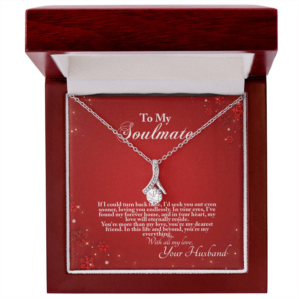 4005a Alluring Beauty Necklace, Gift to my Soulmate with Message Card
