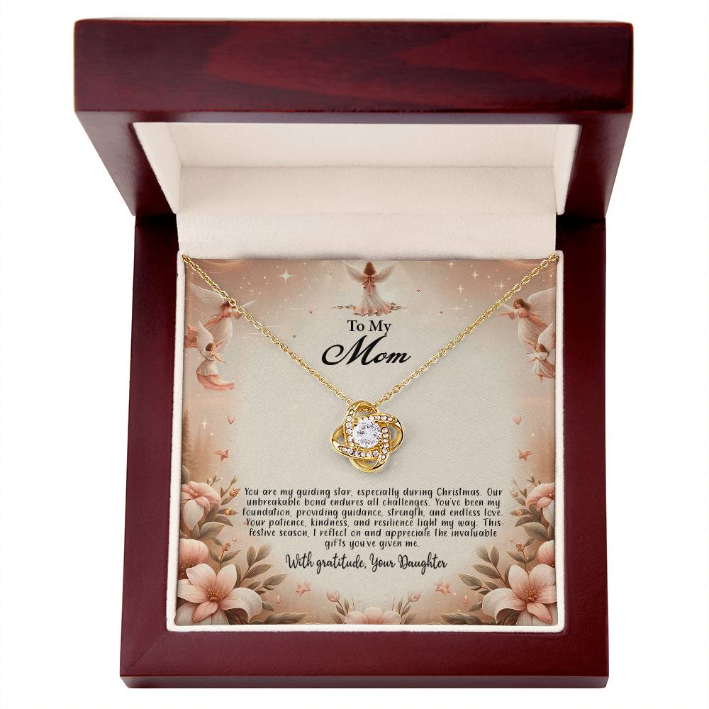 4052d Love Knot Necklace, Gift to my Mom with Beautiful Message Card