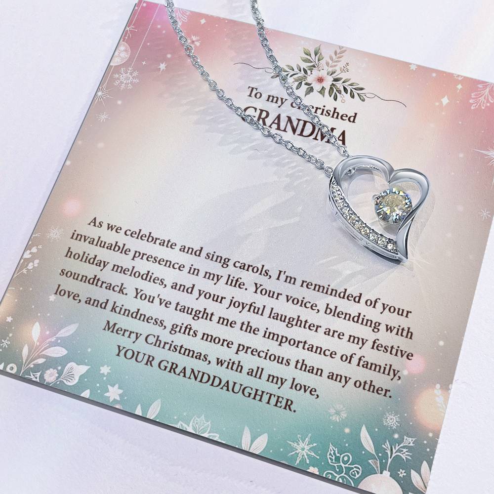 4057d Forever Love Necklace, Gift to my Grandma with Beautiful Message Card