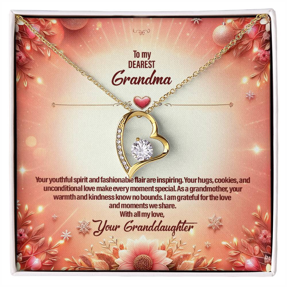 4051c Forever Love Necklace, Gift to my Grandma with Beautiful Message Card