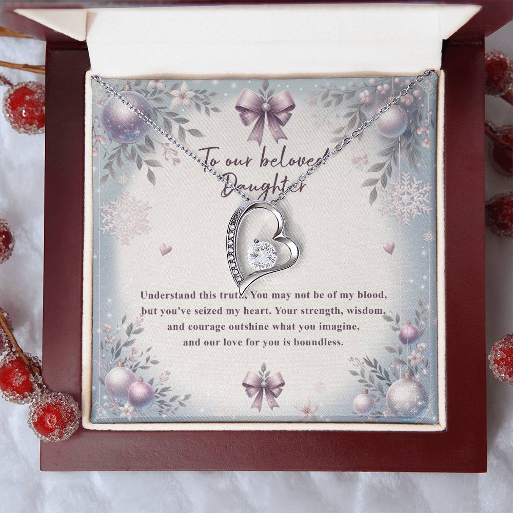 95784 a Forever Love Necklace, Gift to my Daughter with Beautiful Message Card