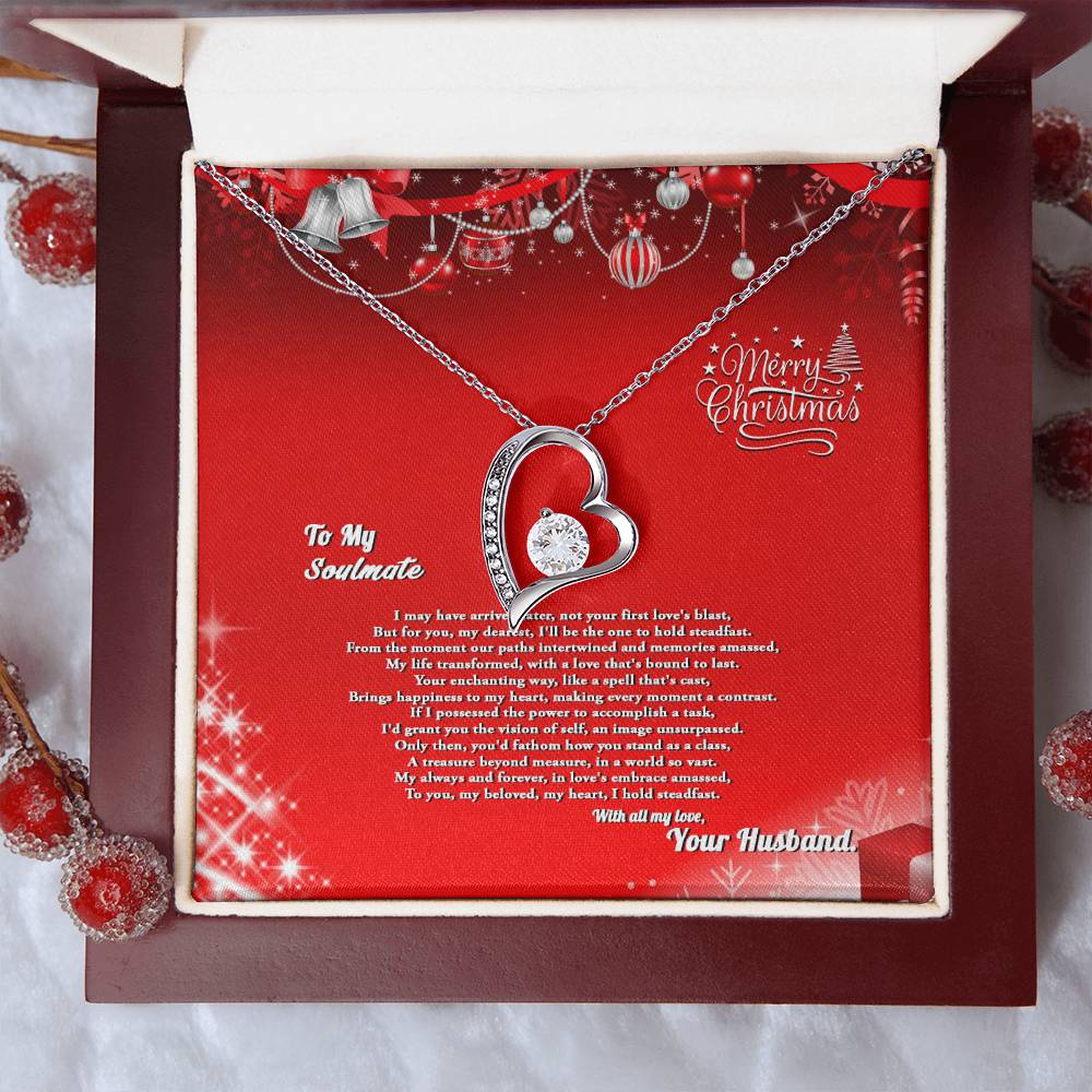 4007a Forever Love Necklace, Gift to My Soulmate with Beautiful Message Card