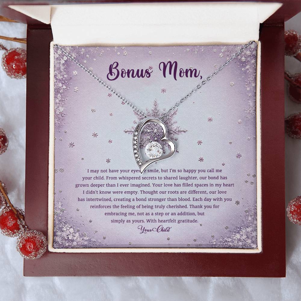 95314 a Forever Love Necklace, Gift to my Stepmom with Beautiful Message Card