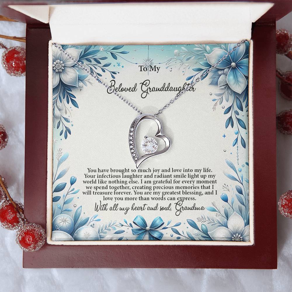 4050a Forever Love Necklace, Gift to my Granddaughter with Beautiful Message Card