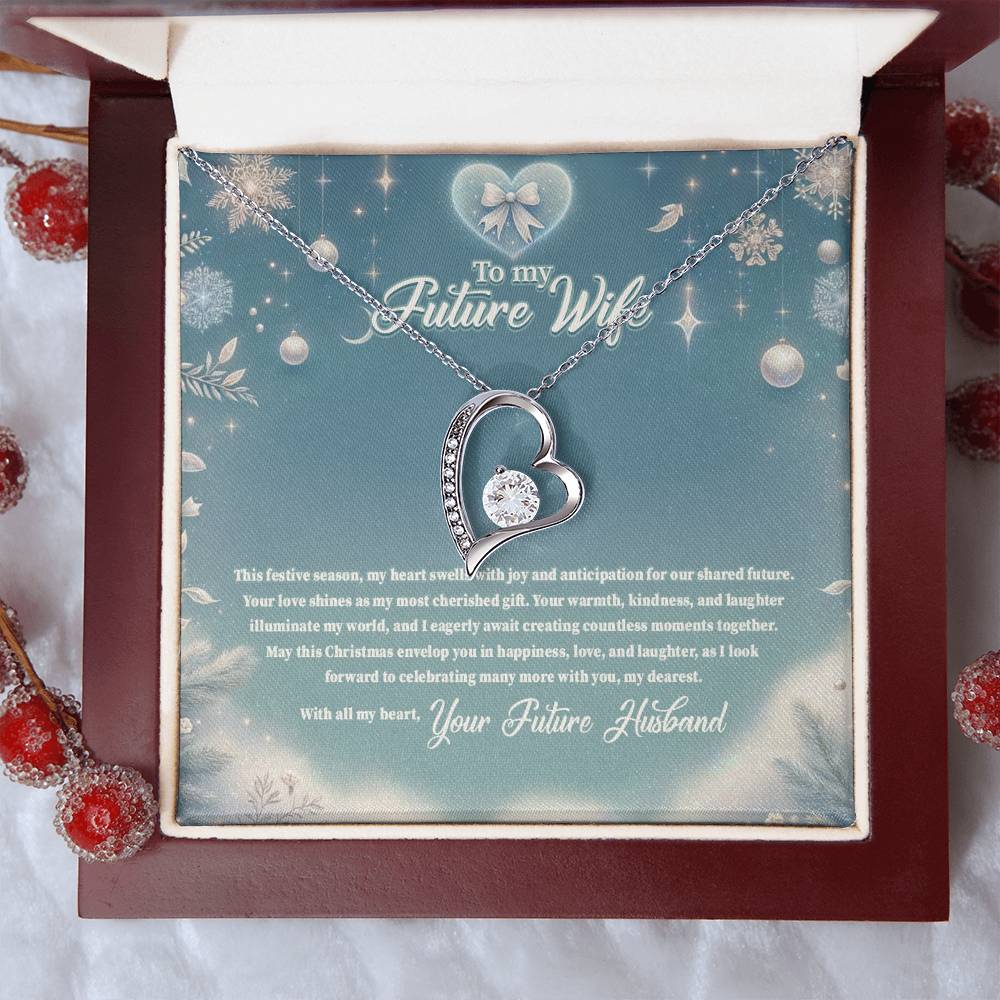 4045 (3) Forever Love Necklace, Gift to my Future Wife with Beautiful Message Card