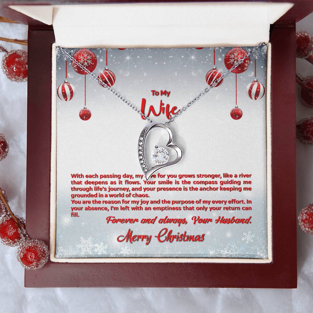 4012a Forever Love Necklace, Gift to my Wife with beautiful Message Card