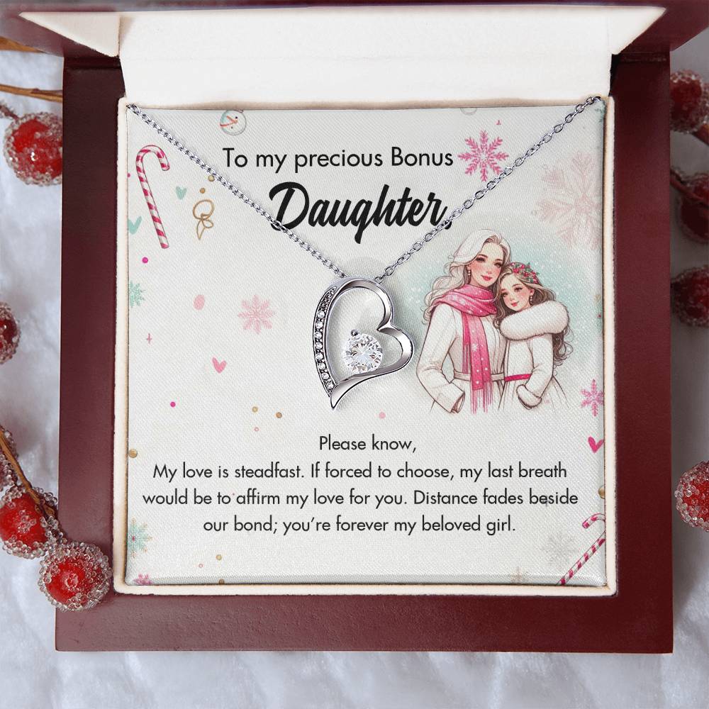 95127-a Forever Love Necklace, Gift to my Daughter with Beautiful Message Card