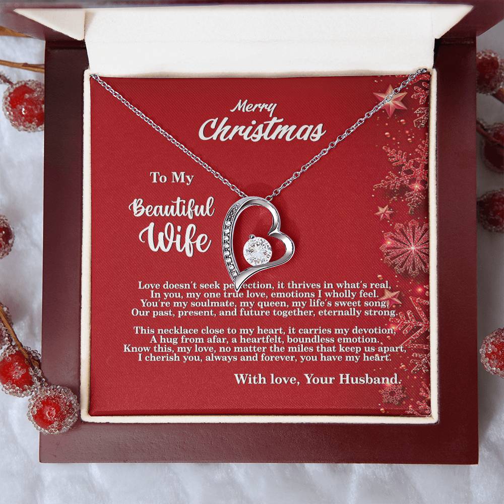 4013a Forever Love Necklace, Gift to my Wife with beautiful Message Card