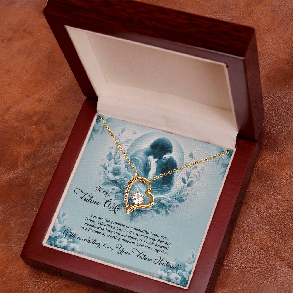 Valentine-st29d Forever Love Necklace, Gift to my Future Wife with Beautiful Message Card