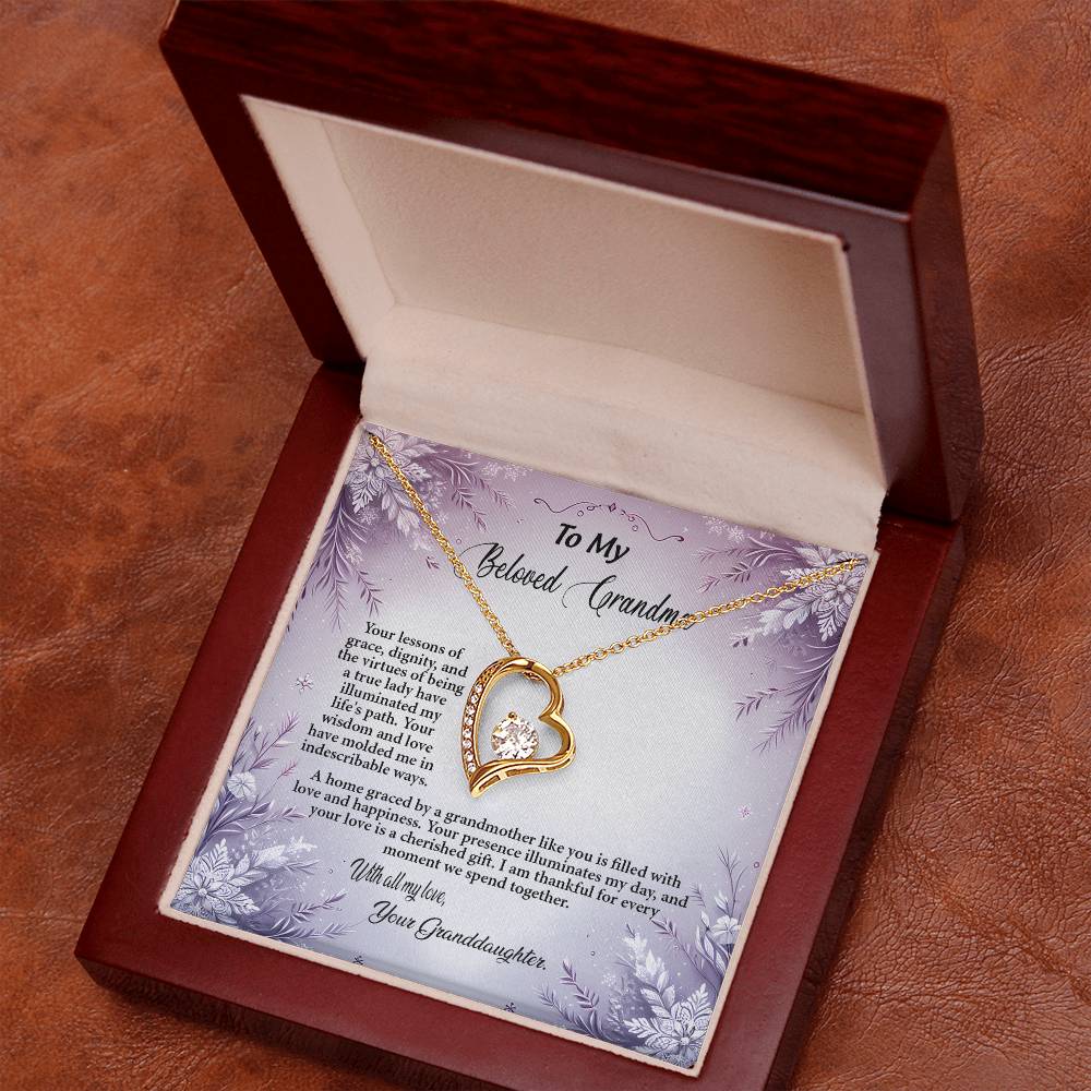 4054a Forever Love Necklace, Gift to my Grandma with Beautiful Message Card