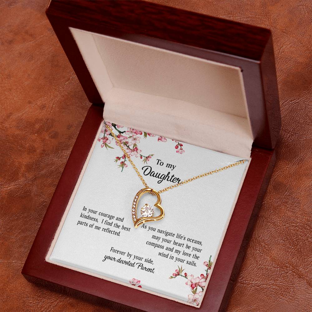 4039a Forever Love Necklace, Gift to my Daughter with Beautiful Message Card