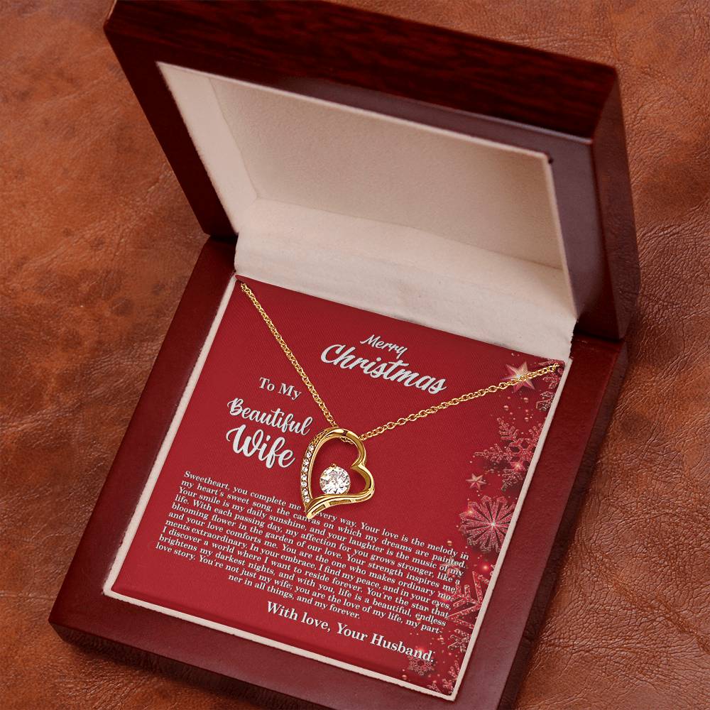 4013c Forever Love Necklace, Gift to my Wife with beautiful Message Card