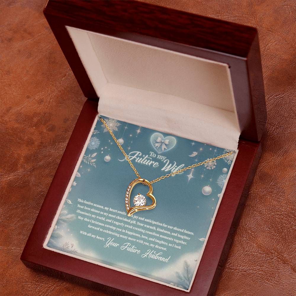 4045 (3) Forever Love Necklace, Gift to my Future Wife with Beautiful Message Card