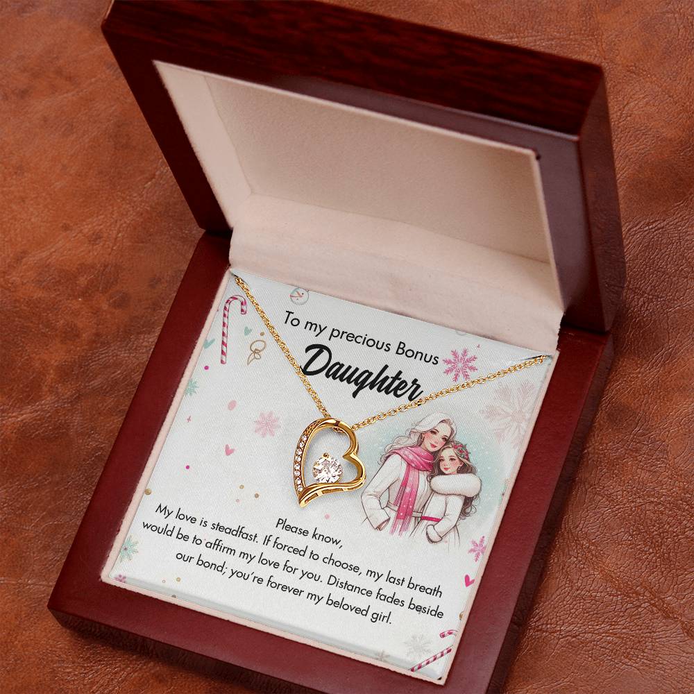 95127-a Forever Love Necklace, Gift to my Daughter with Beautiful Message Card