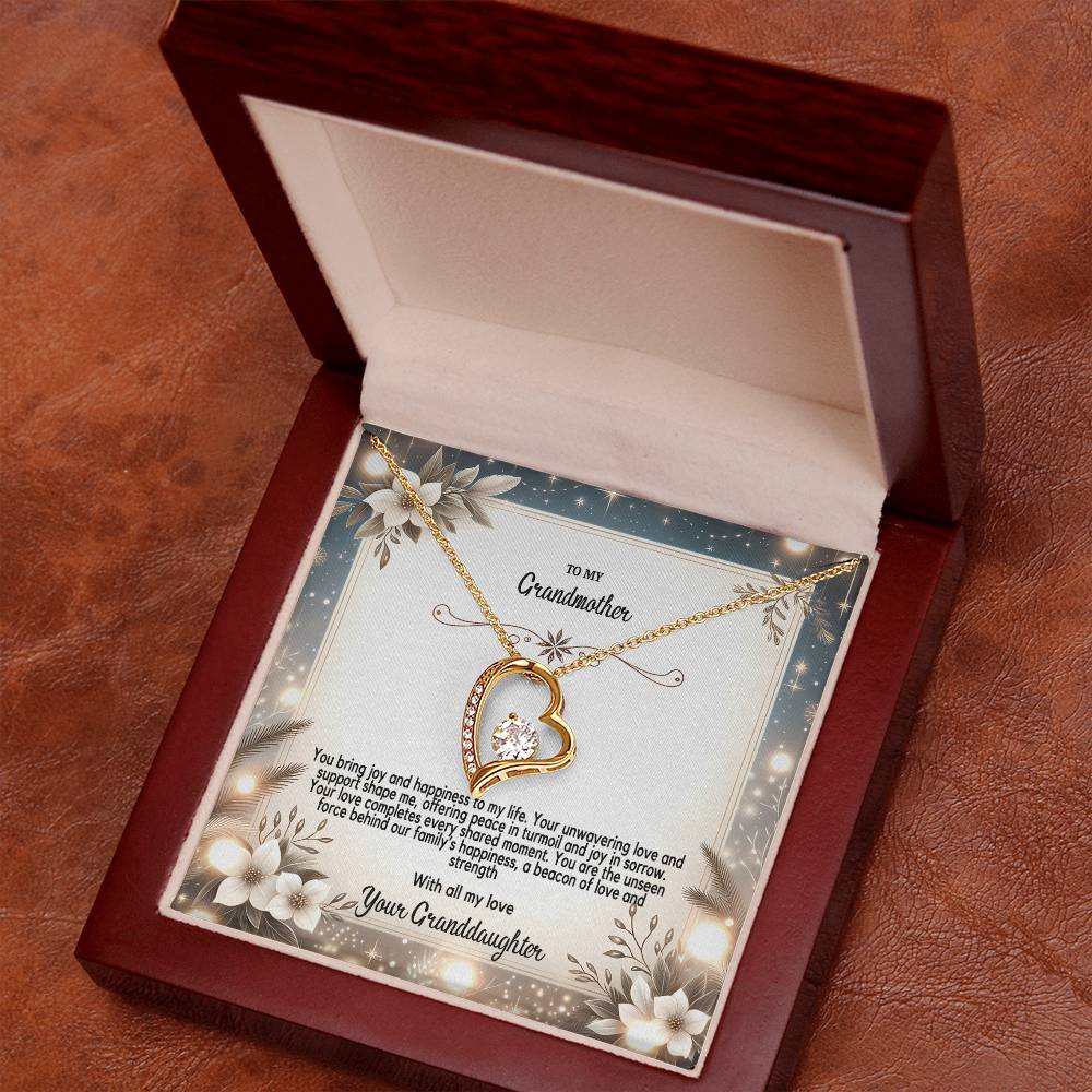 4055(b) Forever Love Necklace, Gift to my Grandma with Beautiful Message Card