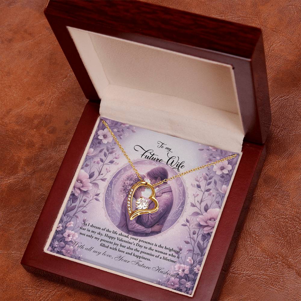 Valentine-st26d Forever Love Necklace, Gift to my Future Wife with Beautiful Message Card