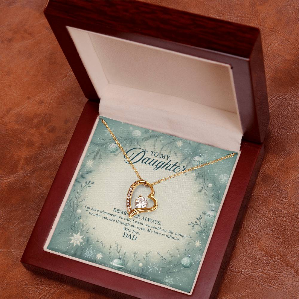 95320 a Forever Love Necklace, Gift to my Daughter with Beautiful Message Card