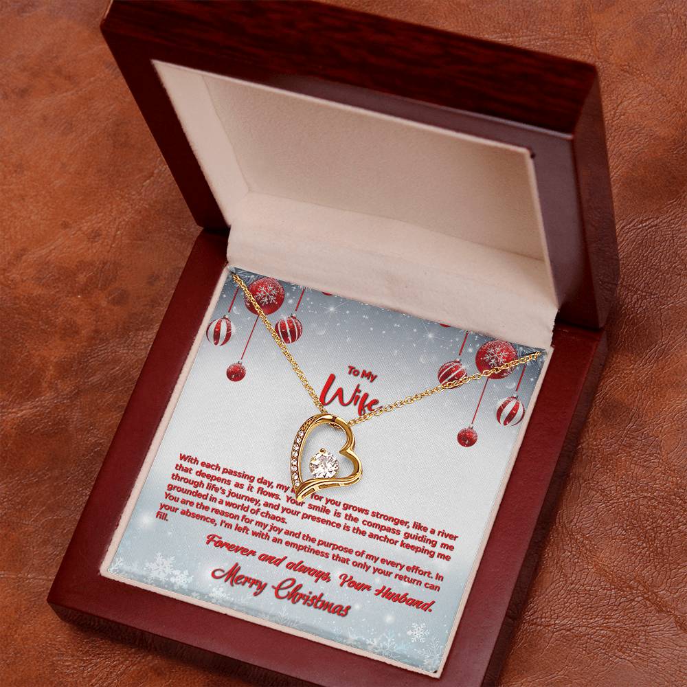 4012a Forever Love Necklace, Gift to my Wife with beautiful Message Card