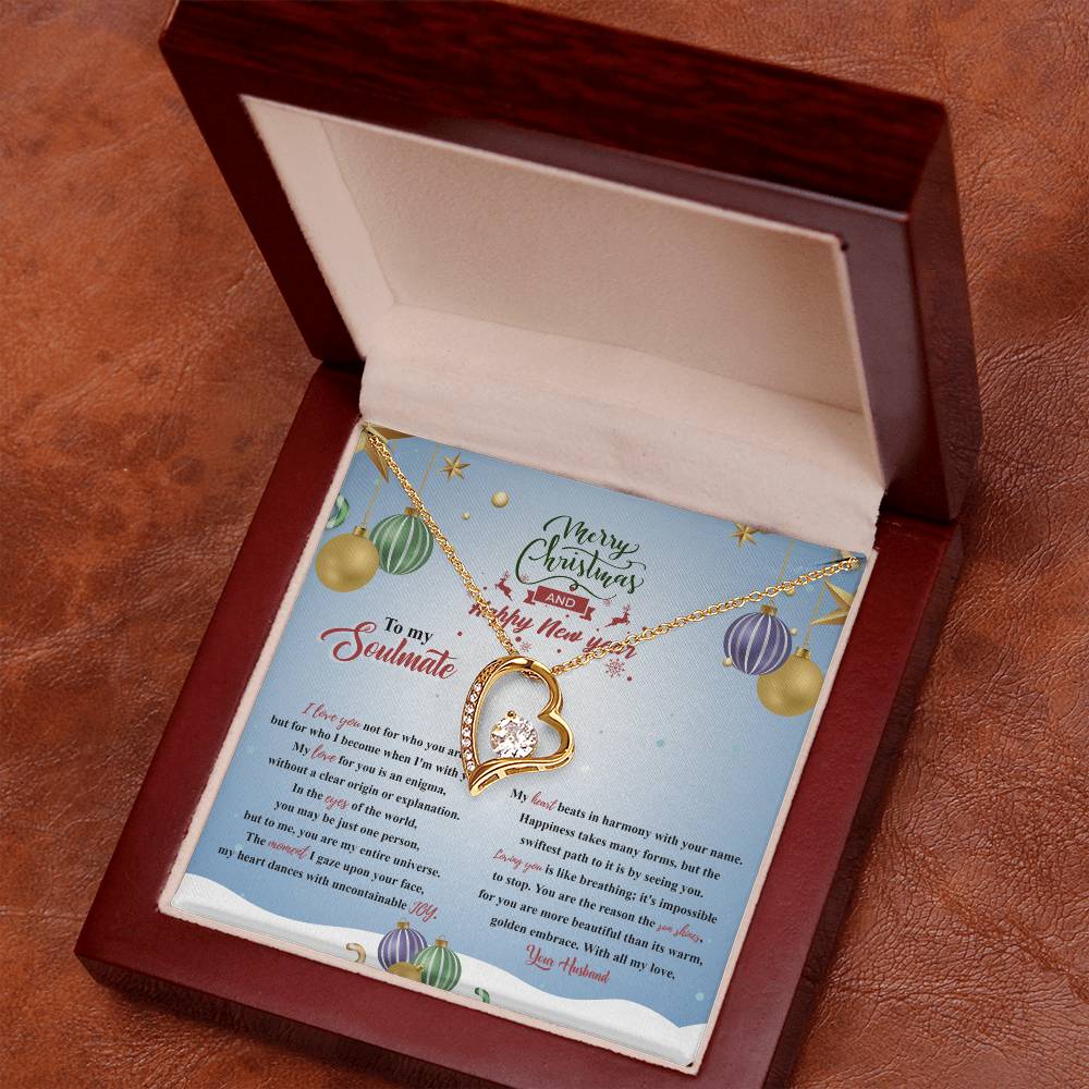 94315a Forever Love Necklace, Gift to My Soulmate with Beautiful Message Card