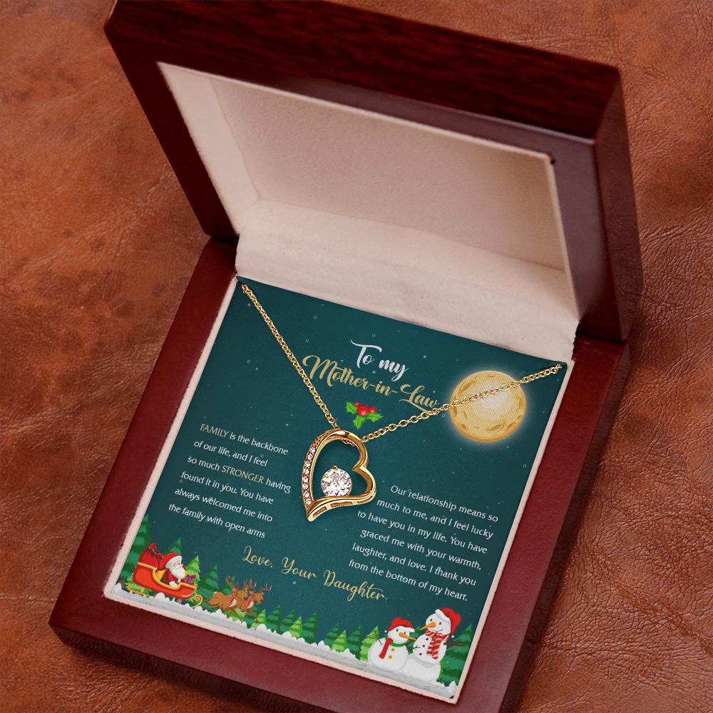 94314c Forever Love Necklace, Gift to my Stepmom with Beautiful Message Card