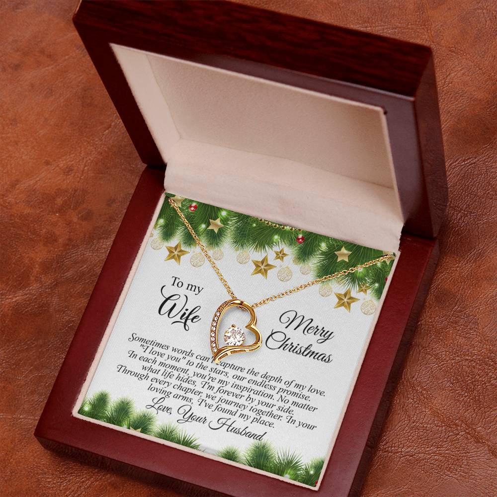 4004c Forever Love Necklace, Gift to my Wife with beautiful Message Card