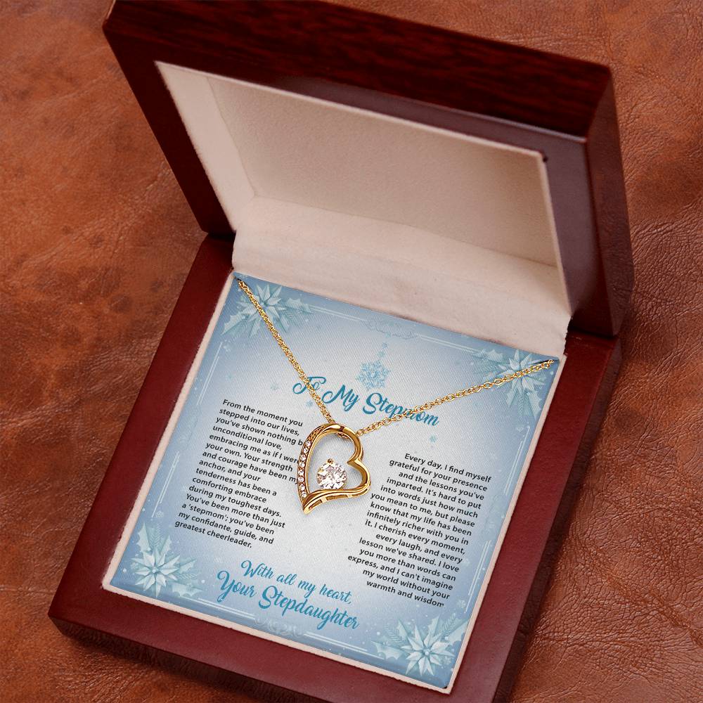 95315 a Forever Love Necklace, Gift to my Stepmom with Beautiful Message Card