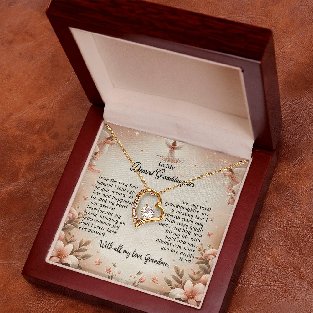 4052a Forever Love Necklace, Gift to my Granddaughter with Beautiful Message Card