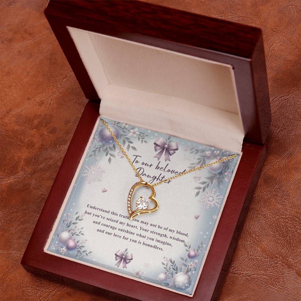 95784 a Forever Love Necklace, Gift to my Daughter with Beautiful Message Card